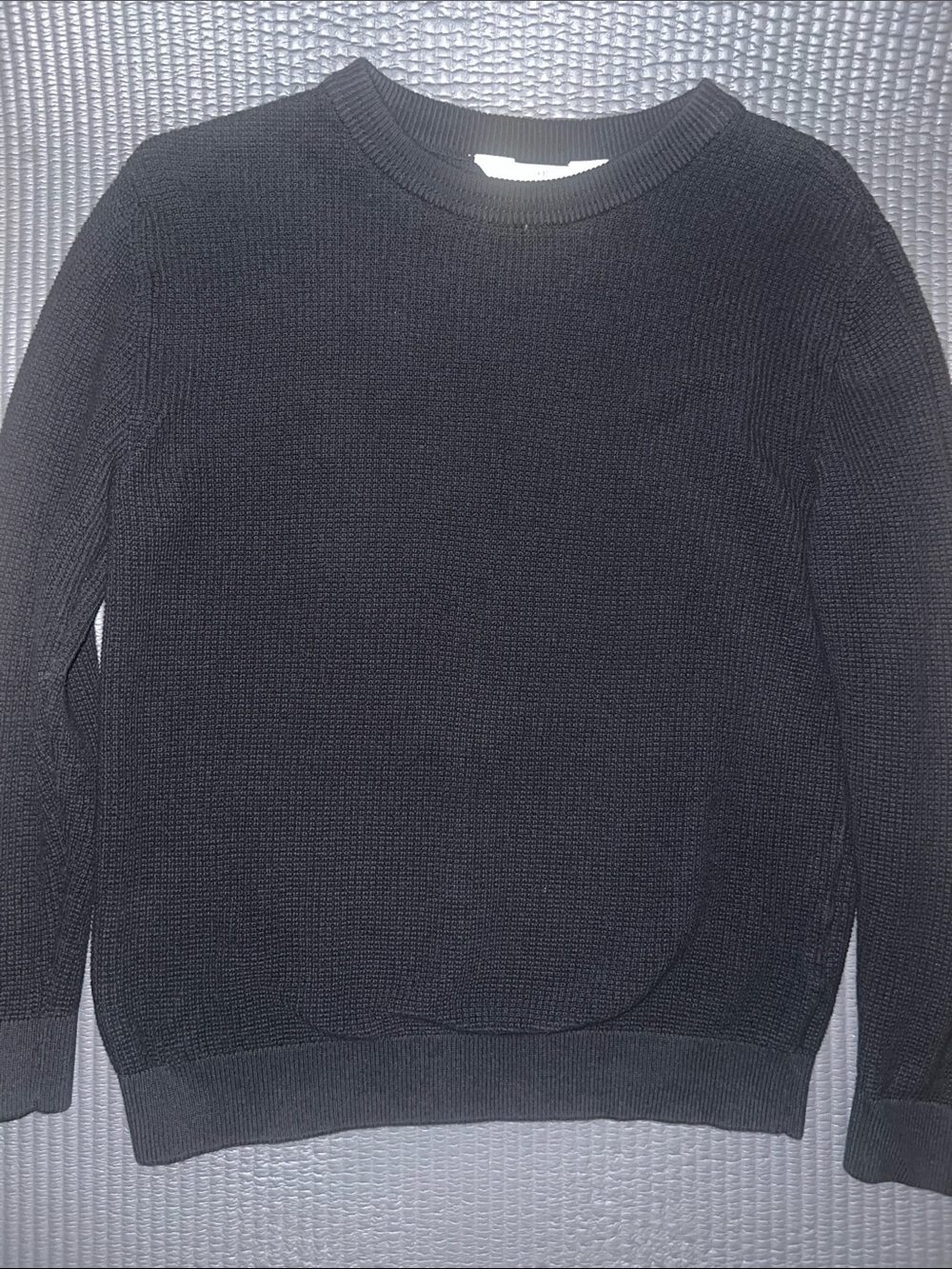 H&M Black Knit Crewneck Sweater for Kids